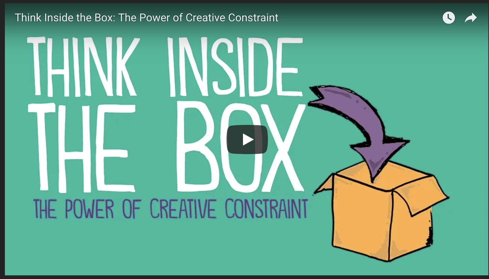 Think Inside The Box The Power Of Creative Constraint John Spencer